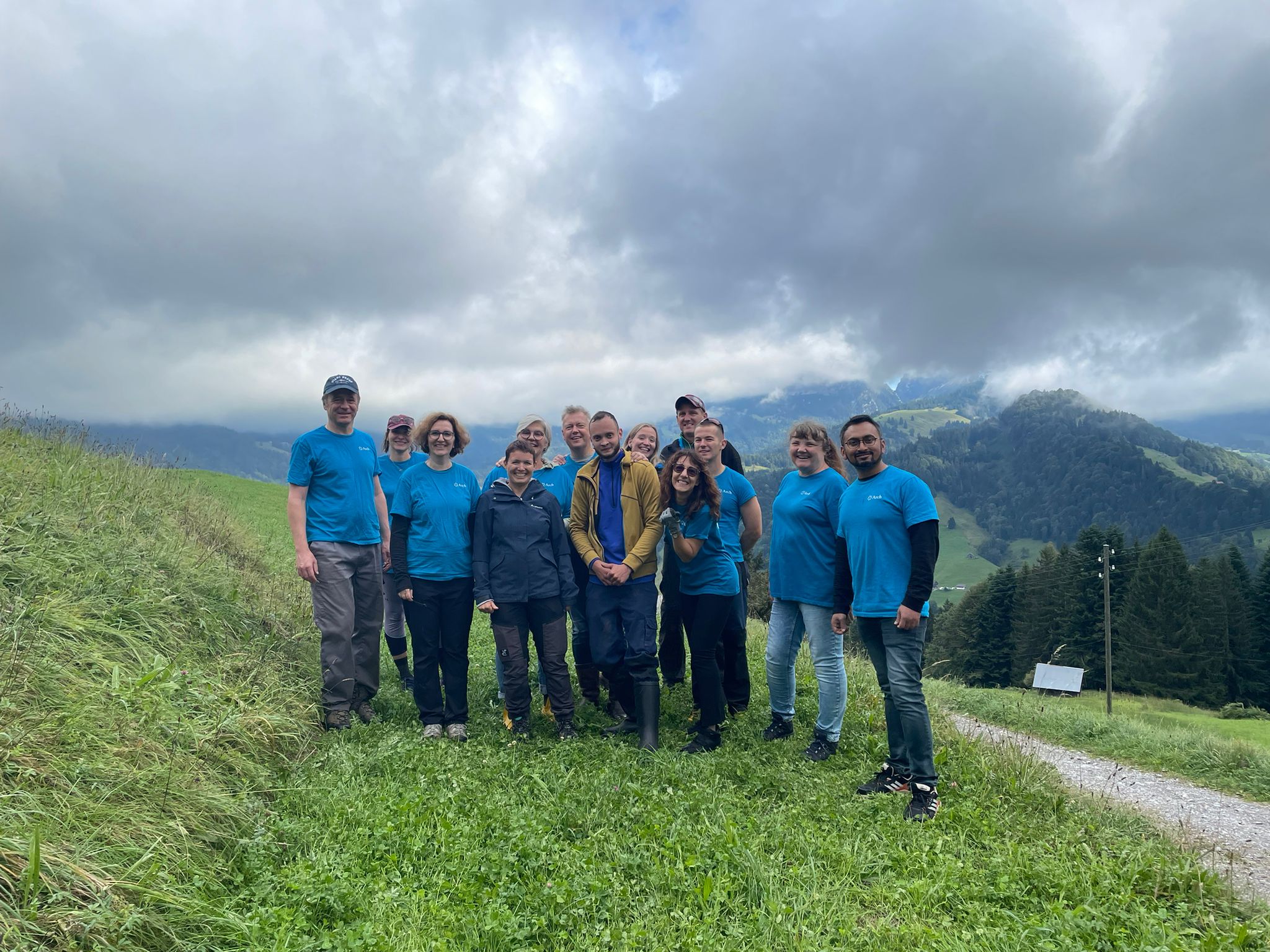 Arch Reinsurance Europe auf dem Biohof von Mächlers in Vorderthal