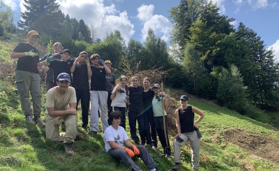 Einsatz der Kreisschule Mutschellen am Scheltenpass