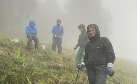 Kantonsschule Zug auf der Alp Bärenmatti