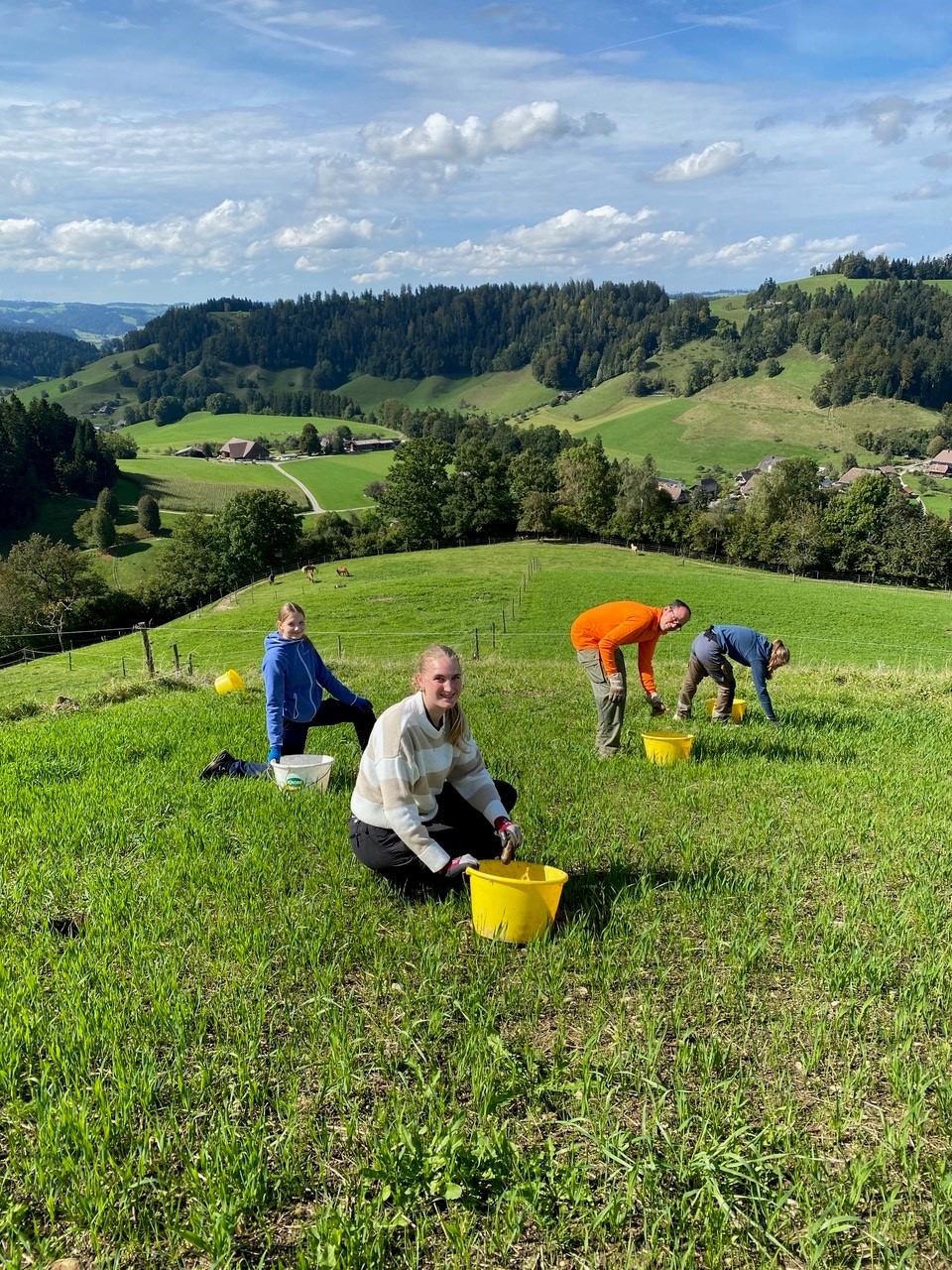 Kantonsschule Willisau im Einsatz in Heimisbach/Emmental
