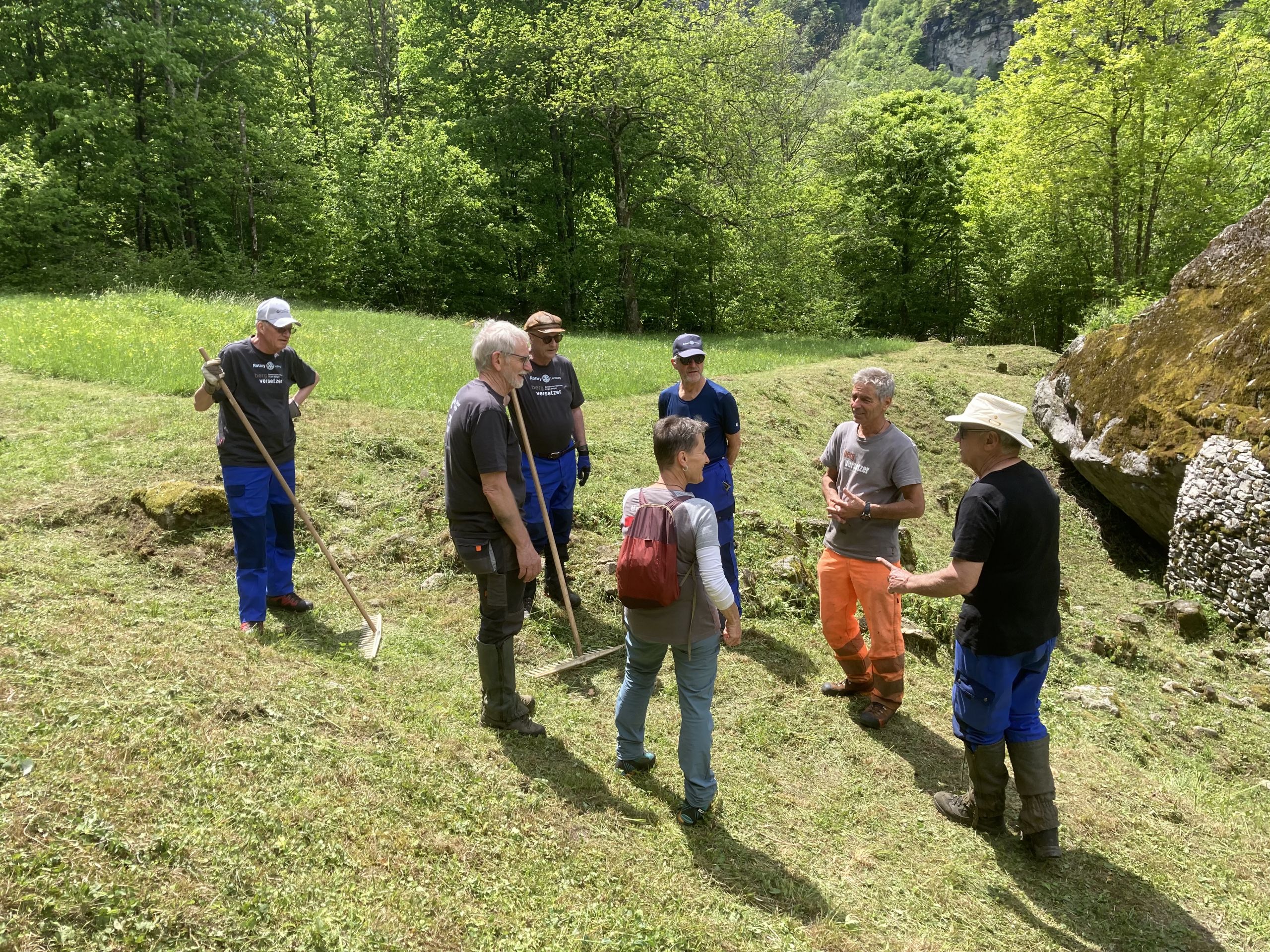 Einsatz des Rotary Club Lenzburg im Valle Bavona
