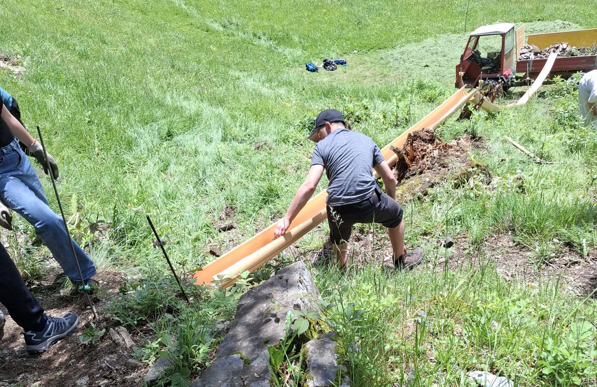 Schulheim Hochsteig im Einsatz in Braunwald