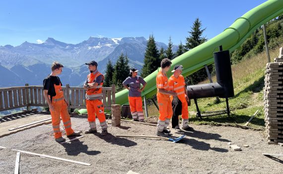 Vanolis Lehrjahresstart auf der Tschentenalp