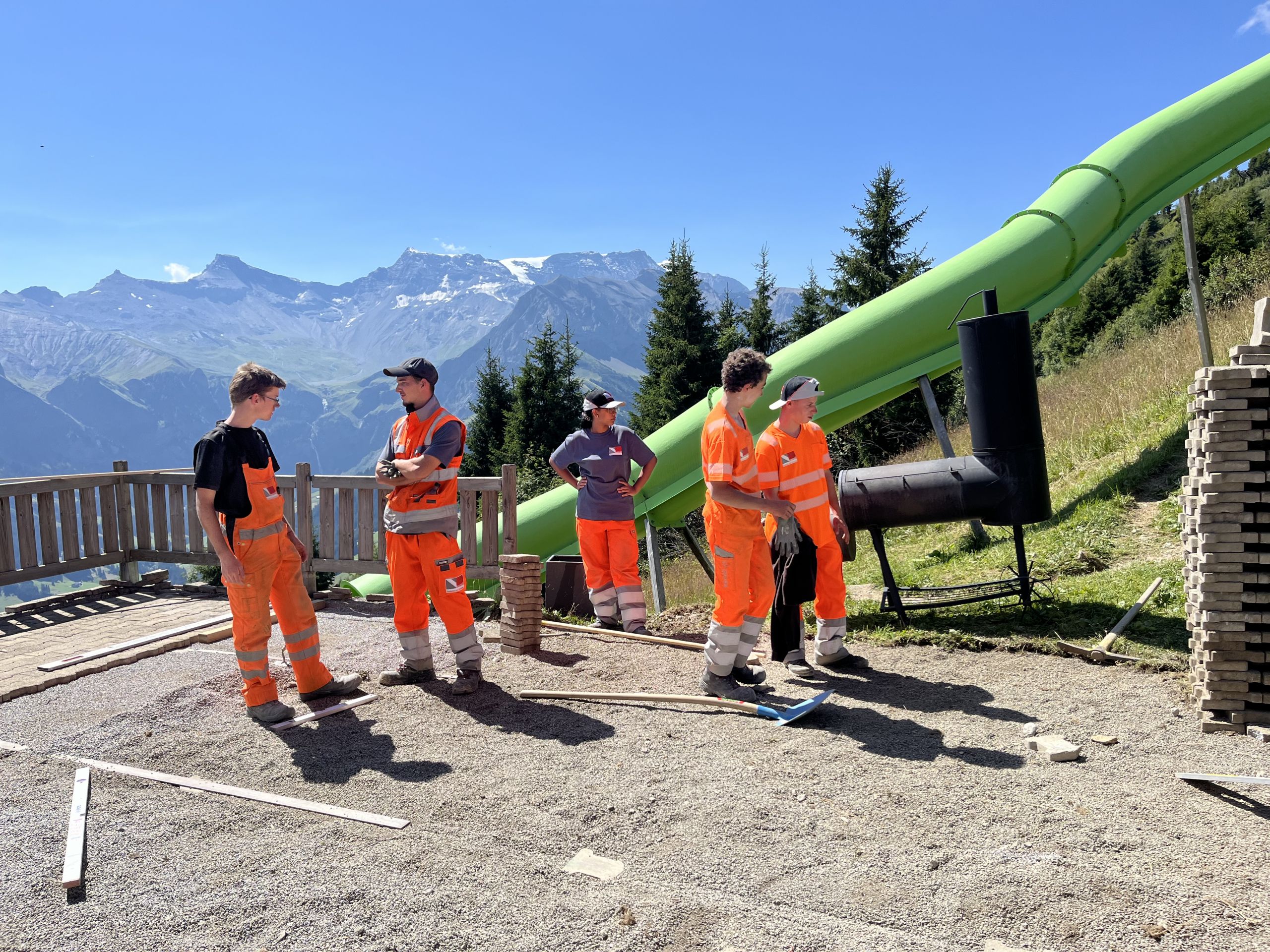 Vanolis Lehrjahresstart auf der Tschentenalp