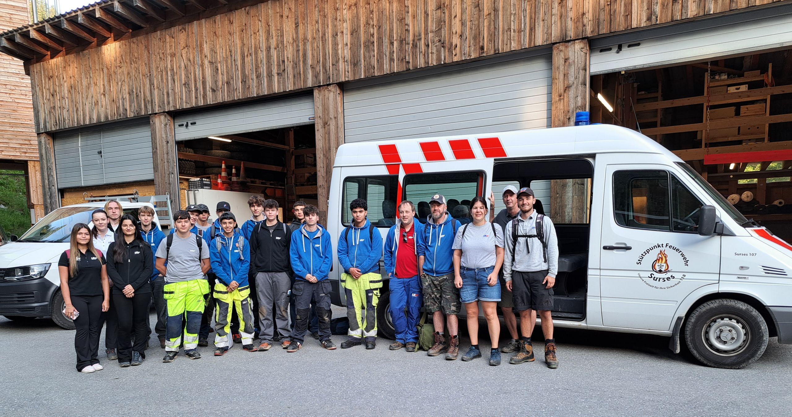 Lerndenlager der Liechtensteinische Kraftwerke (LKW) in der Gemeinde Surses