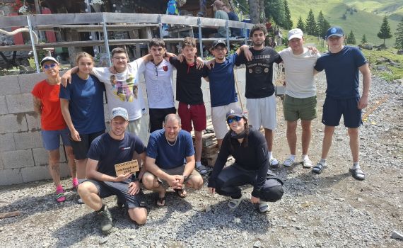 OPO Oeschger Lernende im Einsatz auf der Bannalp