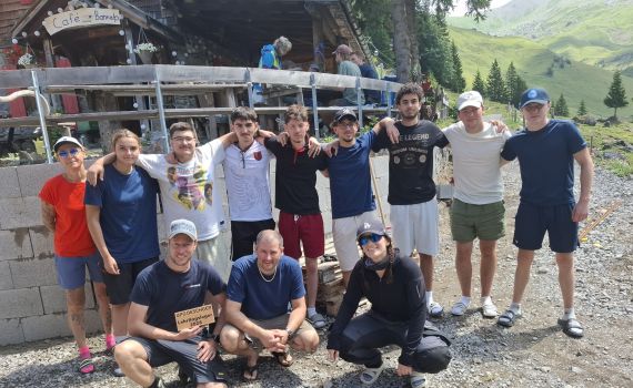 OPO Oeschger Lernende im Einsatz auf der Bannalp