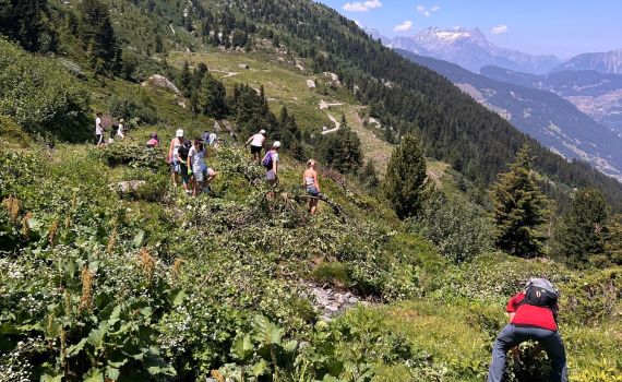 Une classe de Sion dans le Val de Bagnes