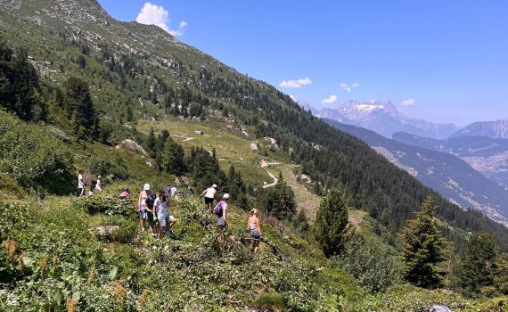 Une classe de Sion dans le Val de Bagnes