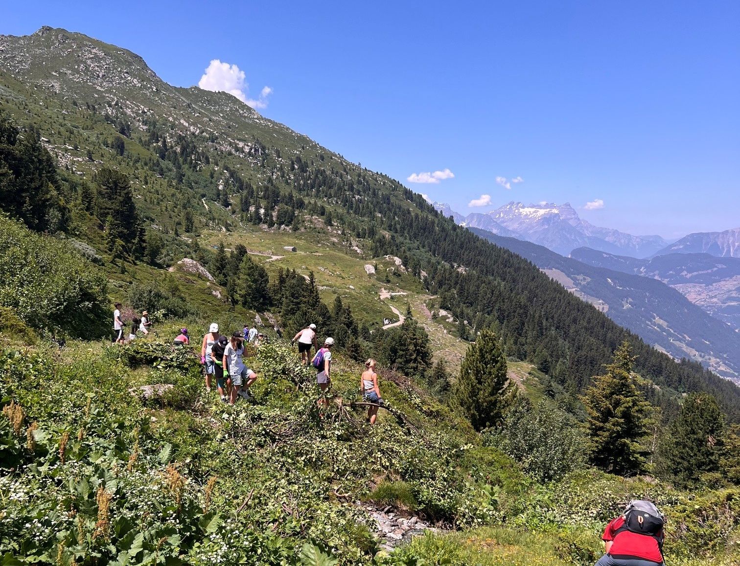 Une classe de Sion dans le Val de Bagnes
