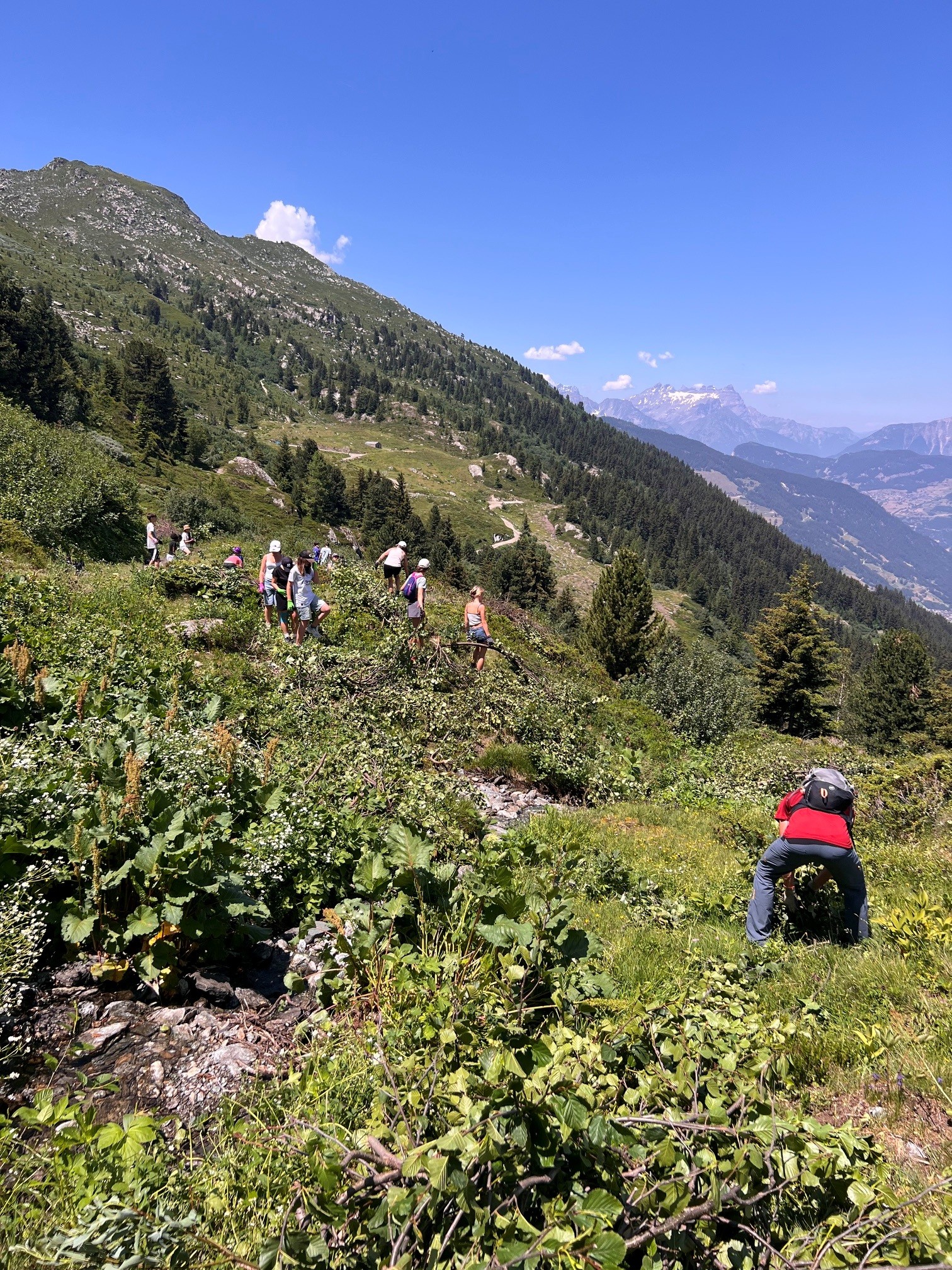 Une classe de Sion dans le Val de Bagnes